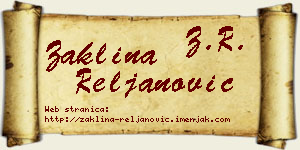 Žaklina Reljanović vizit kartica